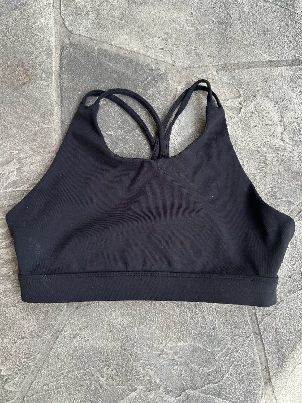 All In Motion Black Strappy Sports Bra - Youth XL / Women's XS/S